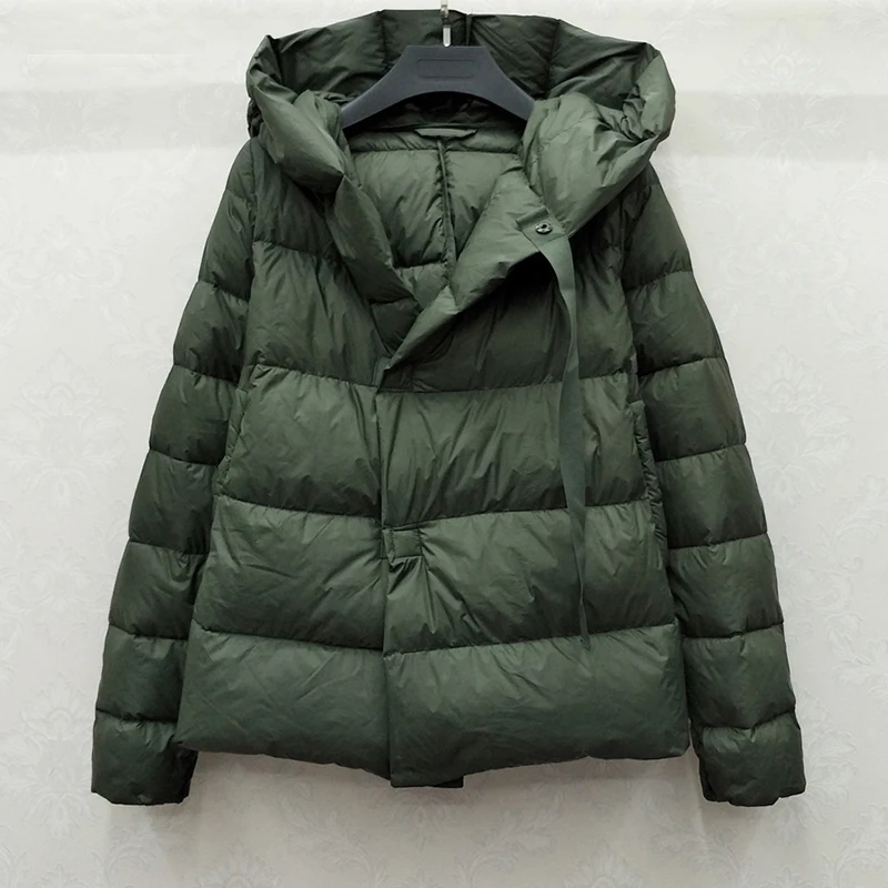 

New 90% Ultra Light White Duck Down Jacket Women Short Down Coat Winter Parkas Hooded Parkas Warm Female Snow Outwear 2020