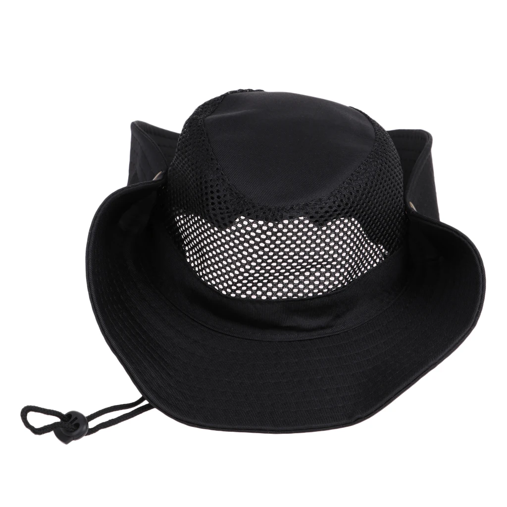 Outdoor Sun Protection Wide Brim Bucket Hat Breathable Boonie Cap for Fishing Boating Hunting Hiking Camping