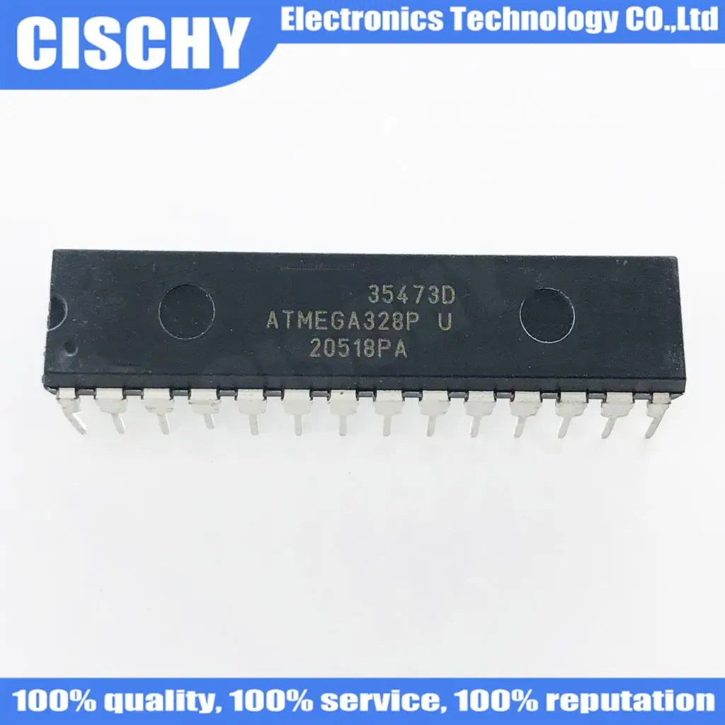 1 шт./лот ATMEGA328P-PU чип ATMEGA328 микроконтроллер MCU AVR 32K 20MHz DIP-28 DIP ATMEGA328P-U | Электронные