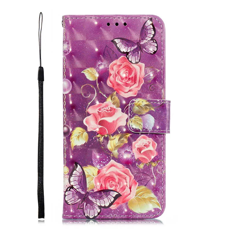 Purple Flower Чехол для Xiao mi Pocophone F1 mi 8 mi x 2S Max 3 6X A2 9T Red mi 7A S2 Y2 6a Note 6 кожаный флип-чехол для телефона Red mi K20 Pro - Цвет: Purple Flower