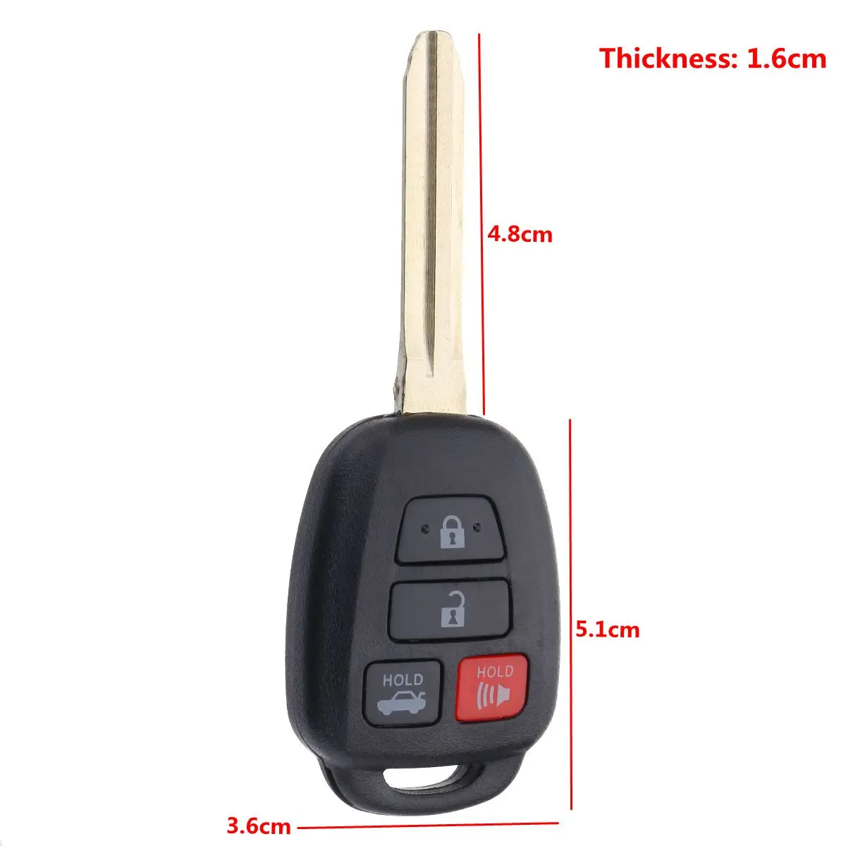 1x Key for Toyota Camry Corolla 2014 2015 2016 2017 Keyless Entry Remote H 