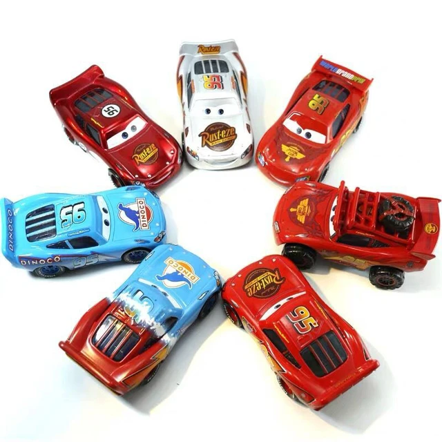 Pixar Cars 2 Lightning Mcqueen Alloy Metal Toy Car  Dinoco Lightning  Mcqueen Toy - Railed/motor/cars/bicycles - Aliexpress