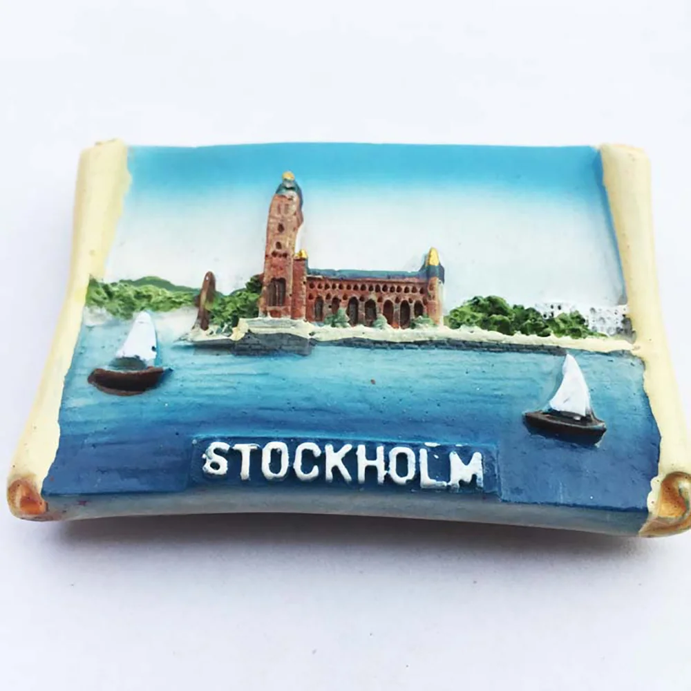 Lychee Sweden Scenic магнит для холодильника Stockholm City Hall холодильник магнитная наклейка сувениры для путешествий украшения дома