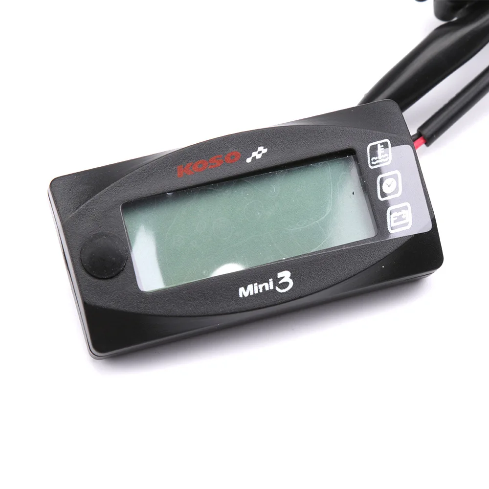 

SMOK For KOSO Universal Motorcycle Multi-Function Mini 3 Digital Water Temperature Thermometer Time Voltmeter Water Meter Gauge
