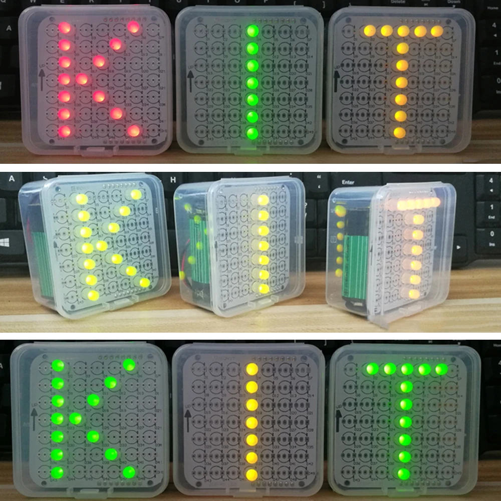 Kit eletrônico diy led dot matrix display