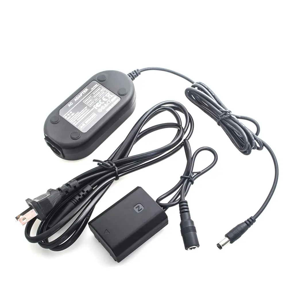 

NP-FW50 Dummy Battery Full Decoding DC Coupler External Power Supply with AC-PW20 Charger Adapter for Sony A6000 A6300 A6500