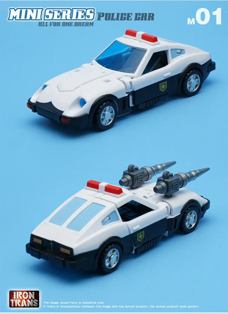 

IRONTRANS MINI SERIES M01 02 03 Police car,Thundetion ,Smog,In stock