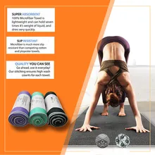 hot yoga mat and towel set