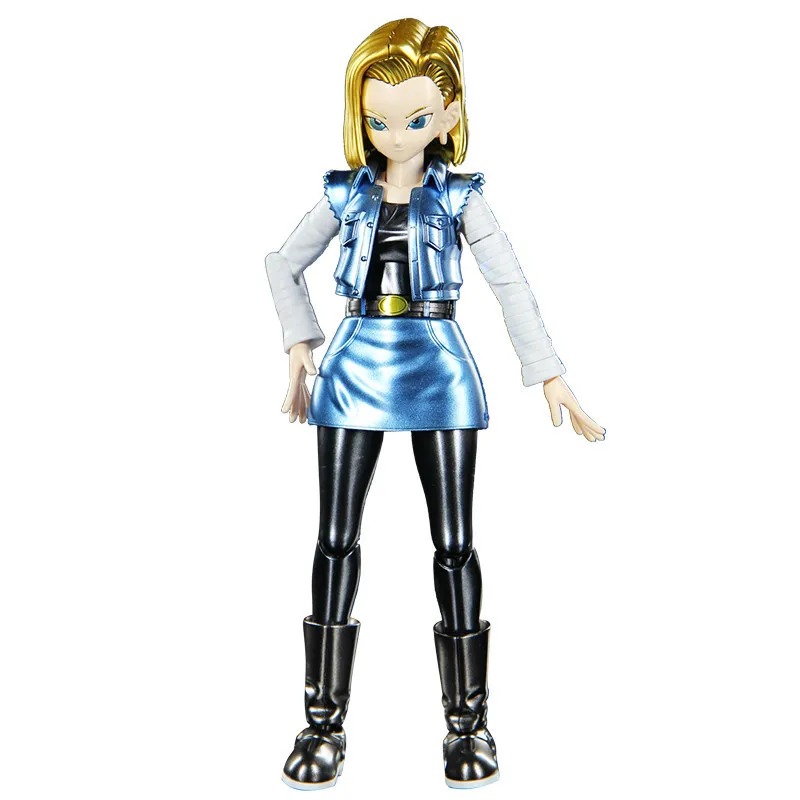 

Dragon Ball Assembled Model Metal Coloring Android 18 Lazuli Movable Joints GK Statue PVC Action Figure Collect Model Toy M2888