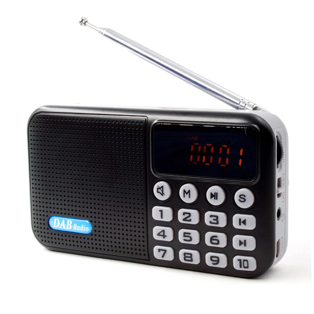 Bluetooth 4,2 DAB/DAB+ цифровое радио портативное цифровое радио с FM перезаряжаемой батареей Bluetooth динамик мини карманное радио