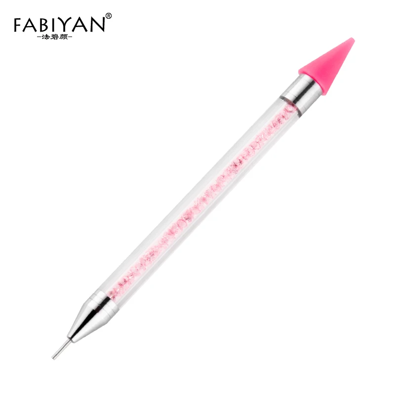 

Wax Picker Nail Art Dotting Pen Dual-ended Crystal Beads Handle Rhinestone Studs Pencil Gem Applicator Manicure Tools Tips