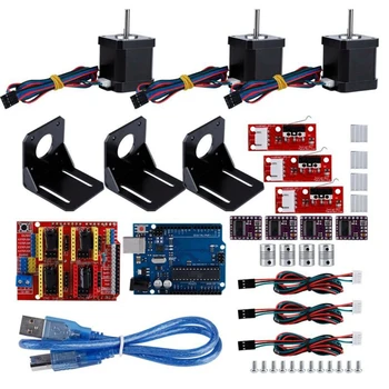 

12-24V DC CNC Board Stepper Motor Driver Kit For 3D Printer Arduino DRV8825 Nema 17 CO Accessories 17HD48002H-22B