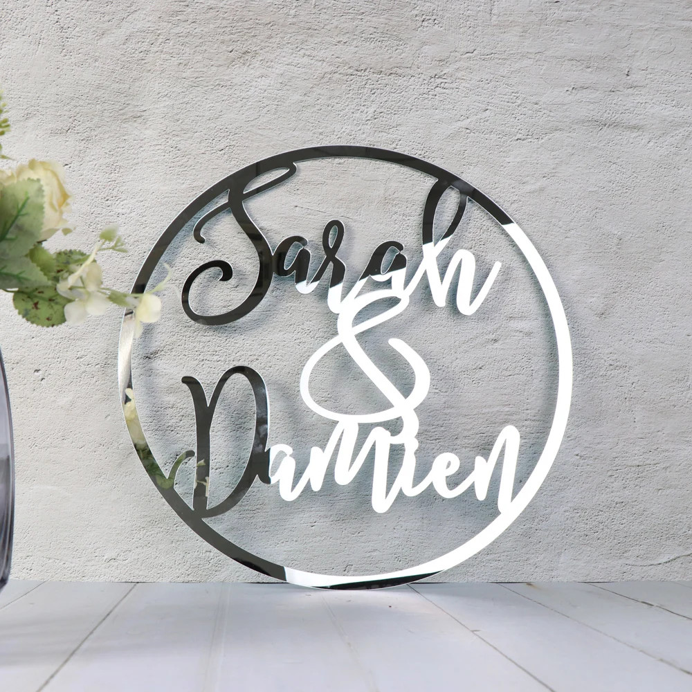 Personalized Bride and Groom Name Wedding Photo Props Acrylic Wedding Decoration Unique Wedding Party Gifts Photobooth Props