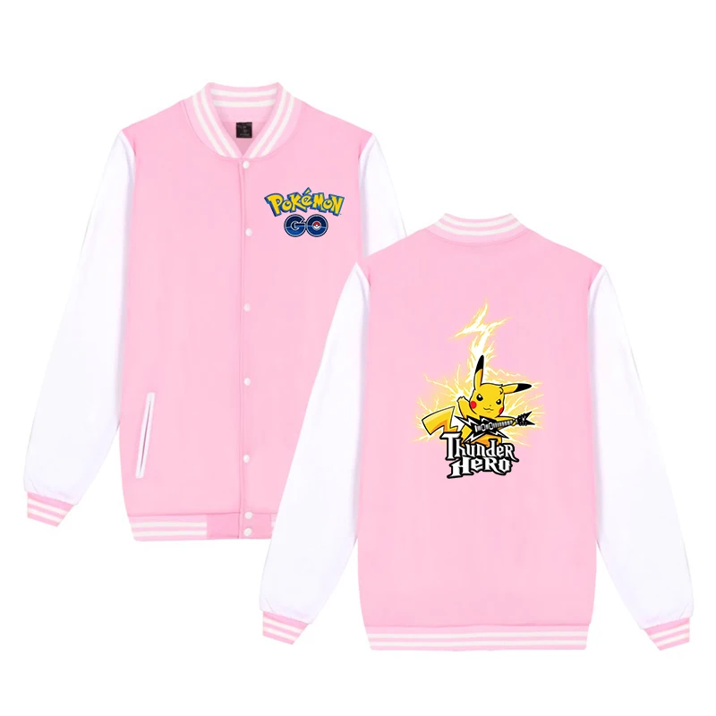 baseball jacket 10 Зимняя одежда; куртки с принтом покемона; бейсбольная куртка для маленьких мальчиков и девочек в стиле Харадзюку; Повседневный свитер; детский спортивный костюм - Цвет: baseball jacket 10