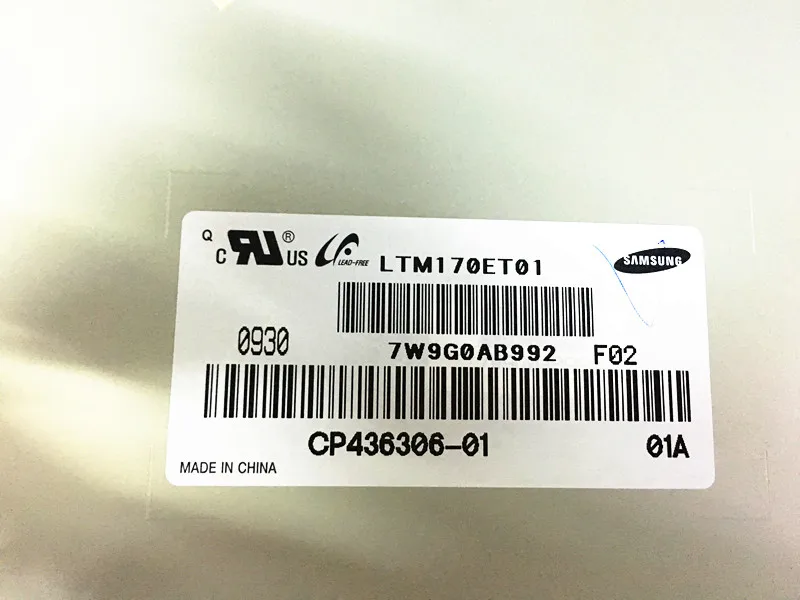 

The lcd display LTM170ET01 new original & in stock