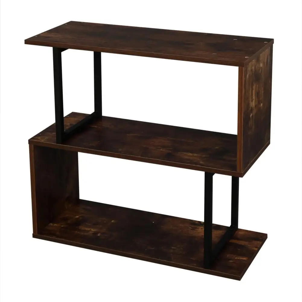 

New Design 2/3/4/5-Tier Industrial Easy-Assembly Metal Frame Bookcase Storage Shelf For Living Room Narrow Bedroom Office Decor