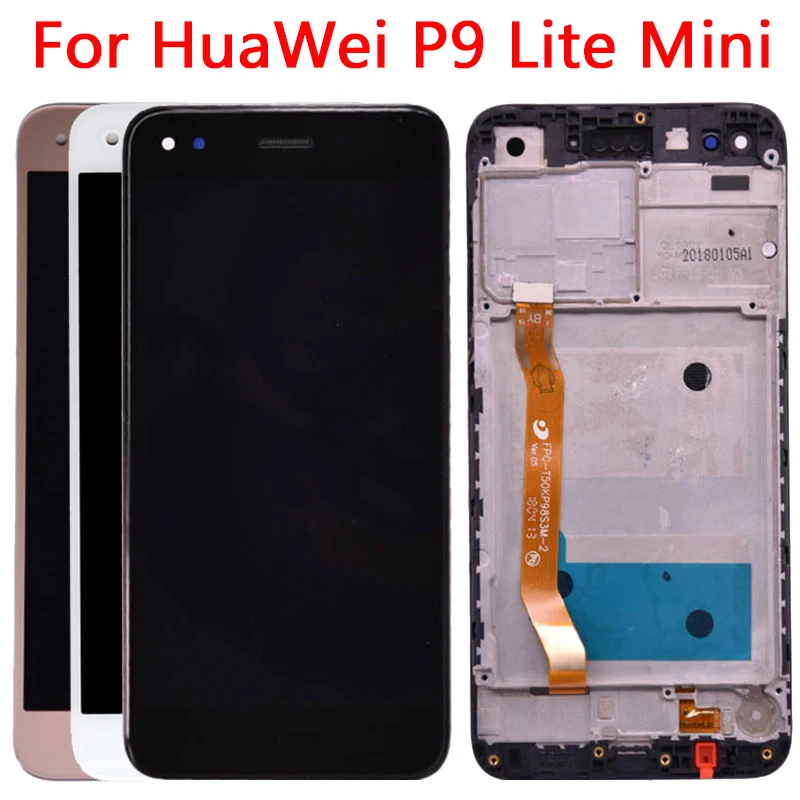 

Original Y6 Pro 2017 LCD For Huawei P9 Lite Mini LCD Screen With Frame Replacement Touch Screen SLA L02 L22 L03 LCD Display