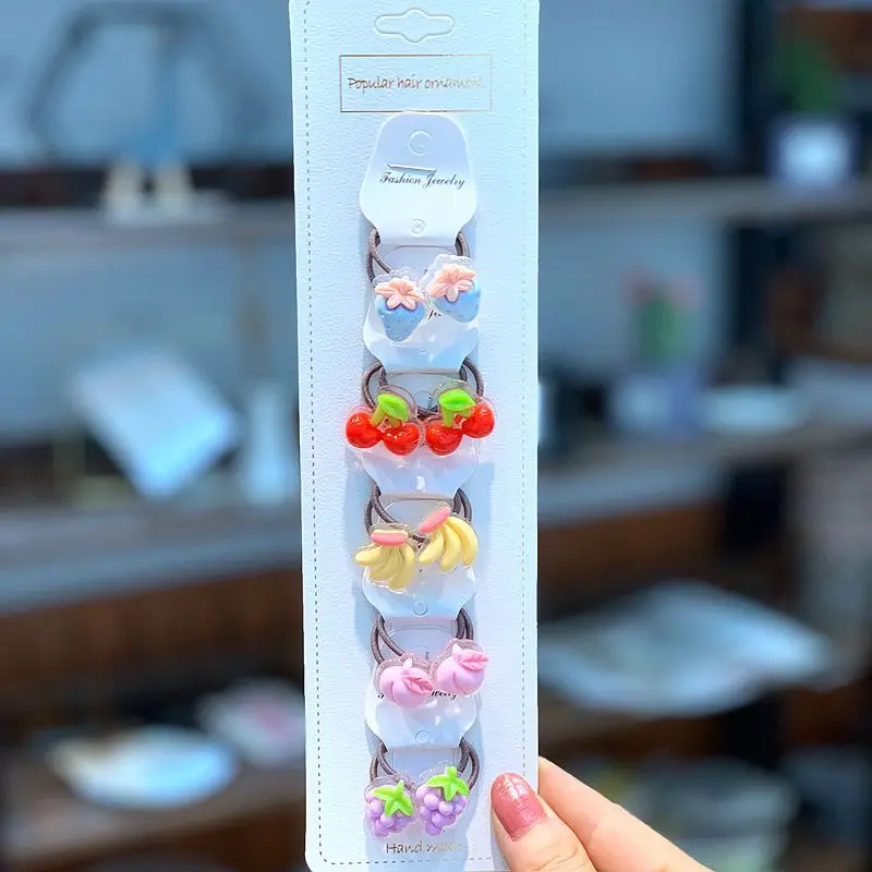 10pcs/card New Baby Girls Hairbands Kids Children Cartoon Headbands Cute Headwear Infants Toddlers Lovely Hair Accessories