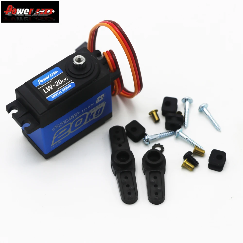 

Power HD LW-20MG Waterproof Digital Servo For 1/10 1/8 RC Car RC Model JR/futaba Compatible