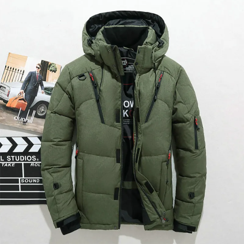 

2019 Winter Jackets Men Hooded High Quality Thick Warm Down Parka Coat For Men Casual Slim Down Zipper Men's Overcoat Jacket