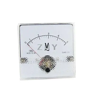 

Fine Tuning Dial Analog Panel Meter Voltmeter AC 0-5V