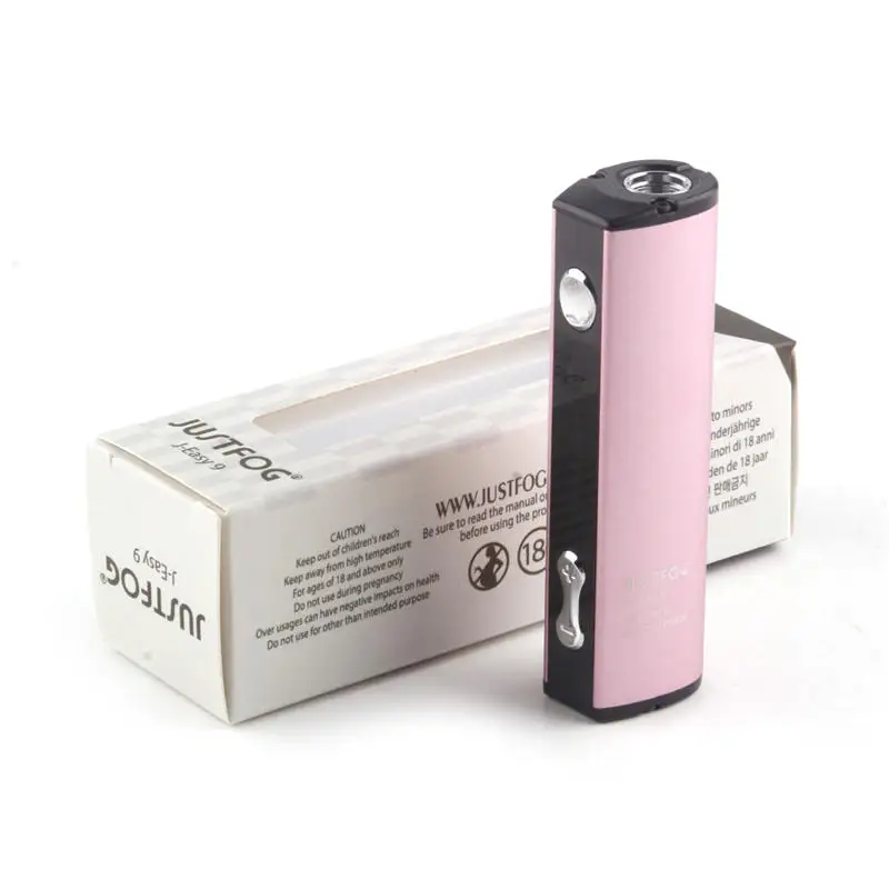 Pink JUSTFOG Q16 Vape Mod 900 мАч переменное напряжение J EASY 9 VV батарейные блоки электронных сигарет 510 резьба для Q16 распылитель - Цвет: Pink