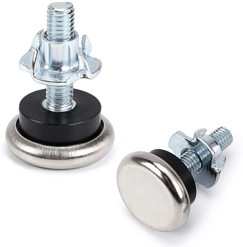 16-Pack M8 Adjustable Furniture Leveling Feet With T-Nuts - Table Chair Levelers