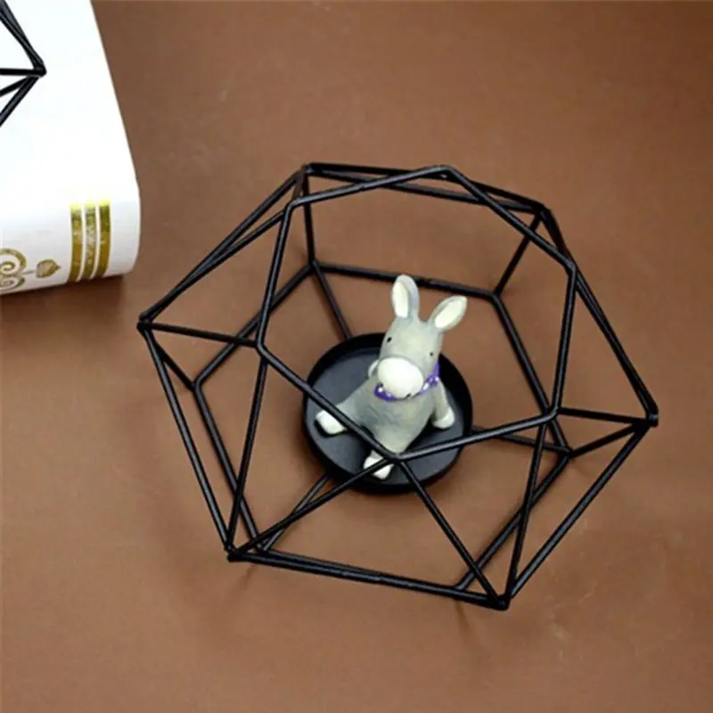 Американский Стиль 3D геометрический Железный Подсвечник металлический подсвечник, украшение для свадьбы, дома, украшения