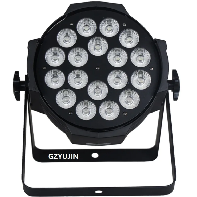 4 шт./лот 18X18 Вт RGBAW+ UV 6 в 1 светодиодный прожектор DMX