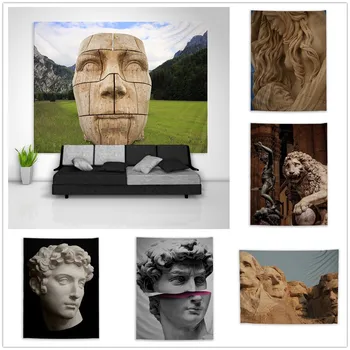 

Sculpture Statue Scenery Tapestry Art Wall Hanging Sofa Table Bed Cover Home Decor Dorm Gift
