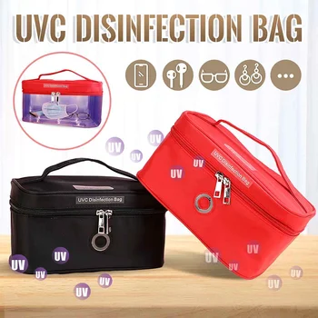 

Portable UV Phone Sterilizer Box Storage Bag Phone Disinfector Personal Sanitizer Jewelry Ultraviolet Watch Disinfect Cabinet
