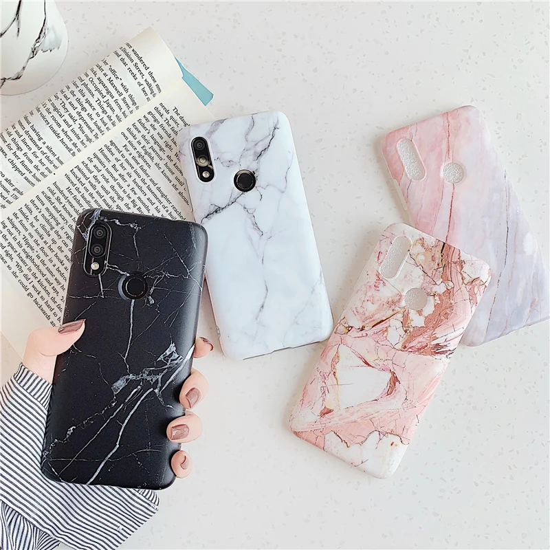 Мраморный чехол для Xiaomi Redmi Note 7 7Pro матовый Мягкий ТПУ силиконовый Чехол |