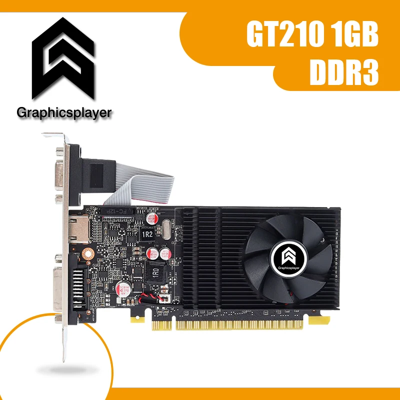 graphics cards computer VGA Low Profile Graphics Card GT210 1GB/1024MB 64BIT video card for mini case desktop computer gaming card for pc Graphics Cards