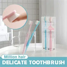 Новинка, 1 шт., супер мягкая нано-зубная щетка, щетка для ухода за полостью рта, для пары, для путешествий, Повседневная зубная щетка, высокое качество, 1029#30