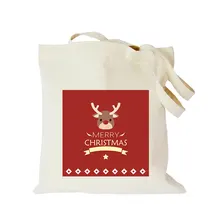 Заказная эко diy тканевая хозяйственная сумка, Рождественское украшение, складная многоразовая Холщовая Сумка-тоут с логотипом, креативный круглый принт, handabg