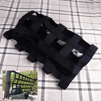 

beler Polyester Back Window Extra Storage Roof Cargo Net Hammock Fit for Jeep Wrangler JK TJ 1997-2012 20132014 2015 2016 2017