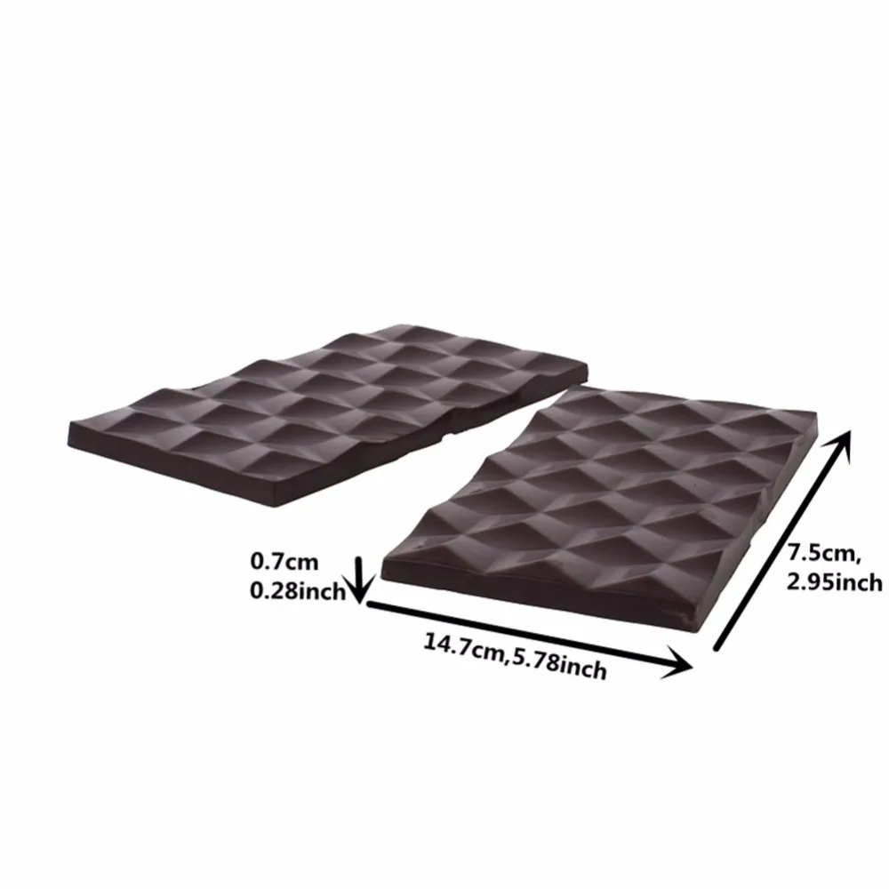 3D кубики из поликарбоната шоколадные брусья плесень|chocolate bar mold|polycarbonate chocolate