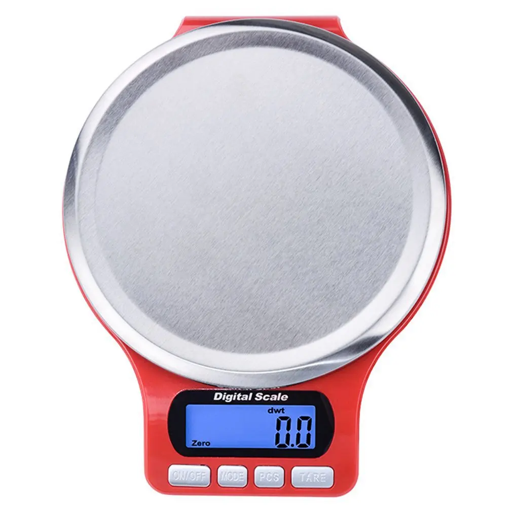 Electronic Scale Stainless Steel Tray Scale 0.1G 3000G Kitchen Scale High Precision Stainless Steel Food Scale