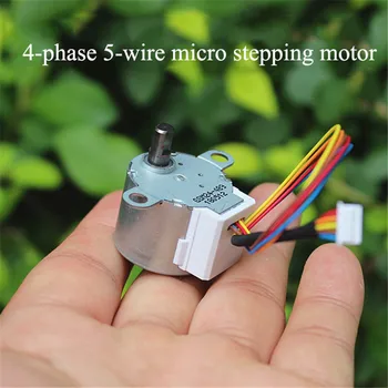 

DC 5V 4-phase 5-wire Stepper Motor 24YBJ Reduction Stepper Motor Shaft Diameter 5mm Slow Stepping Motor Electrical Accessories