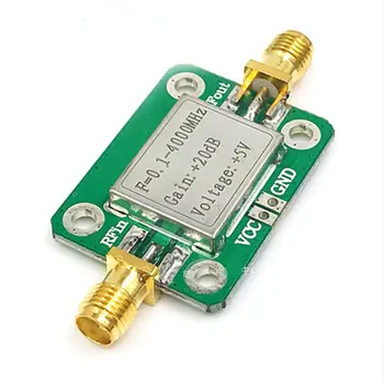 

0.1-4000MHz Broadband RF Amplifiers Microwave Radio Frequency Amplifier Module Gain 20dB LNA Board Modules