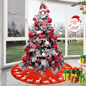 

For Party Christmas tree skirt Xmas New Year Home decor Cloth Accessories