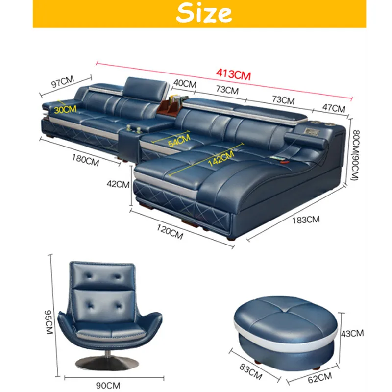 

lazy sofa lounge living room for relaxing, bluetooth/USB speakers and massage couch