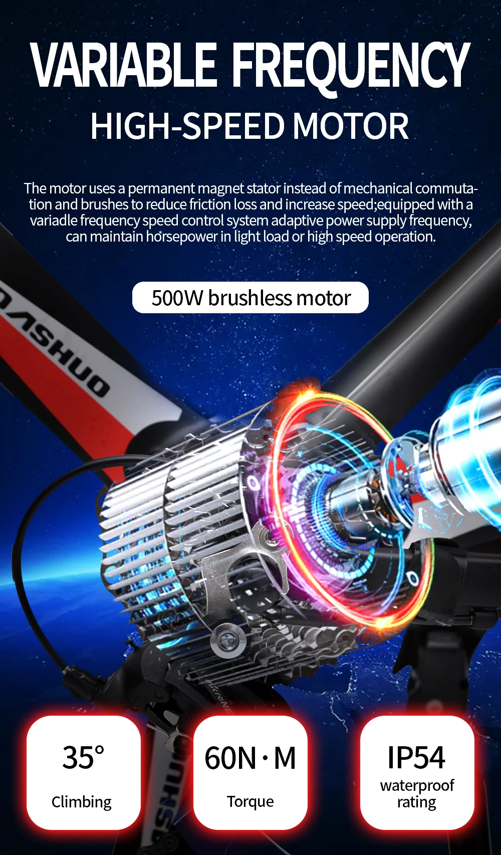 Duty free 26 Inch Electric Bike Electric mountain Bicycle Lithium Battery E-bike 27 speed Aluminum alloy ebike 500WFast delivery 5