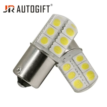 

2PCS 1156 P21W Ba15s Bulb Car LED silicaTurn Signal Light 5050 12SMD Auto Reverse Lamp Crystal External Lights White DC12V