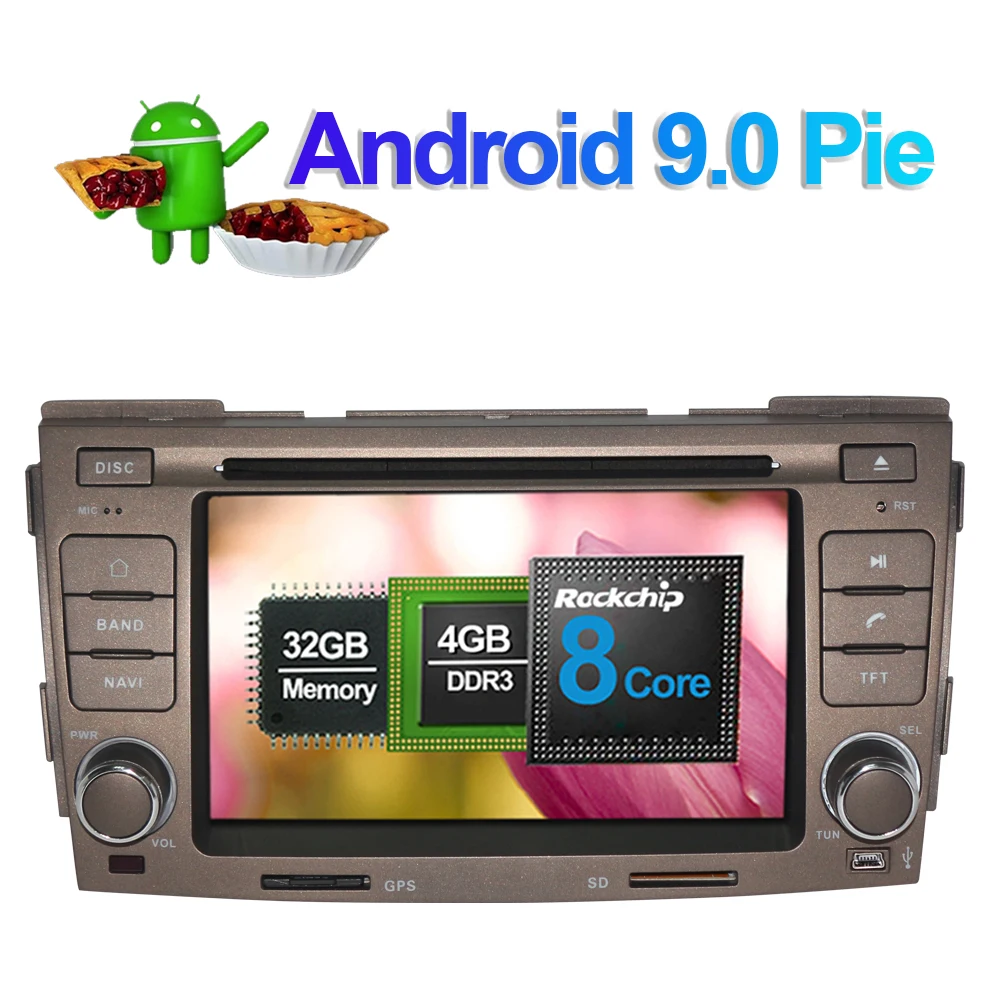 Excellent 4GB RAM Android 9.0 Octa Core Car DVD Player GPS Navigation For Hyundai Sonata 2009 2010 Car Radio Stereo Multimedia Head Unit 2