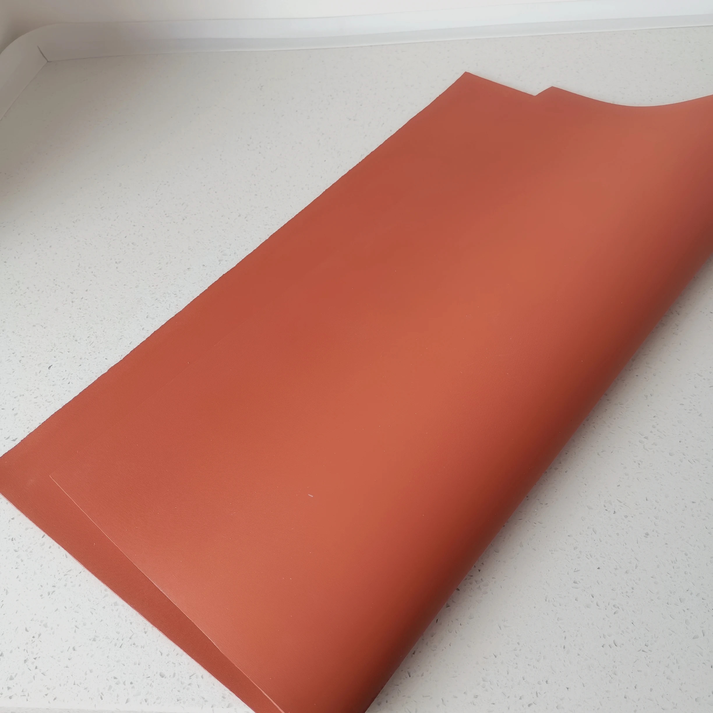 50x50cm 2mm thickness high resistant temperature red foam plate rubber pad silicone rubber use for heat transfer