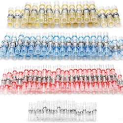 10/20 pces/conjunto de terminais de friso de extremidade do psiquiatra do calor selo de solda à prova dwaterproof água conectores de extremidade elétrica fio cabo splice terminal kit