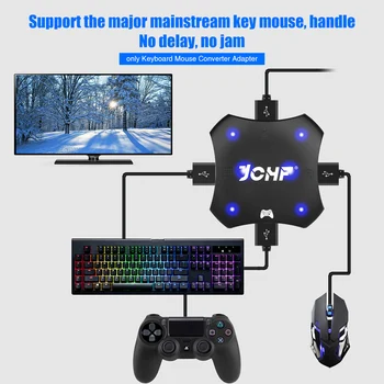 

Wired Gamepad Easy Install Keyboard Mouse Converter Adapter Plug And Play Gaming Controller Multifunction For Apple Mobile Phone
