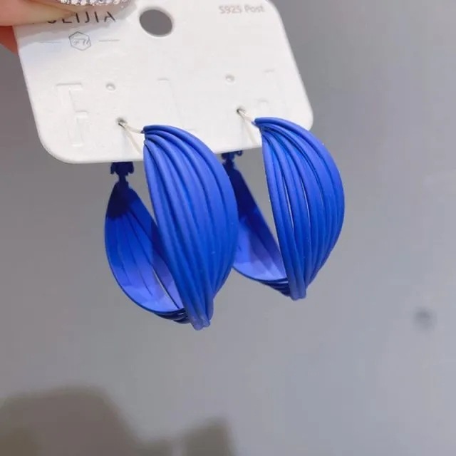 New Korean Style Solid Circle Earrings Stud Earrings For Women Girls Sweet Candy Colors Earring Party Jewelry Gifts