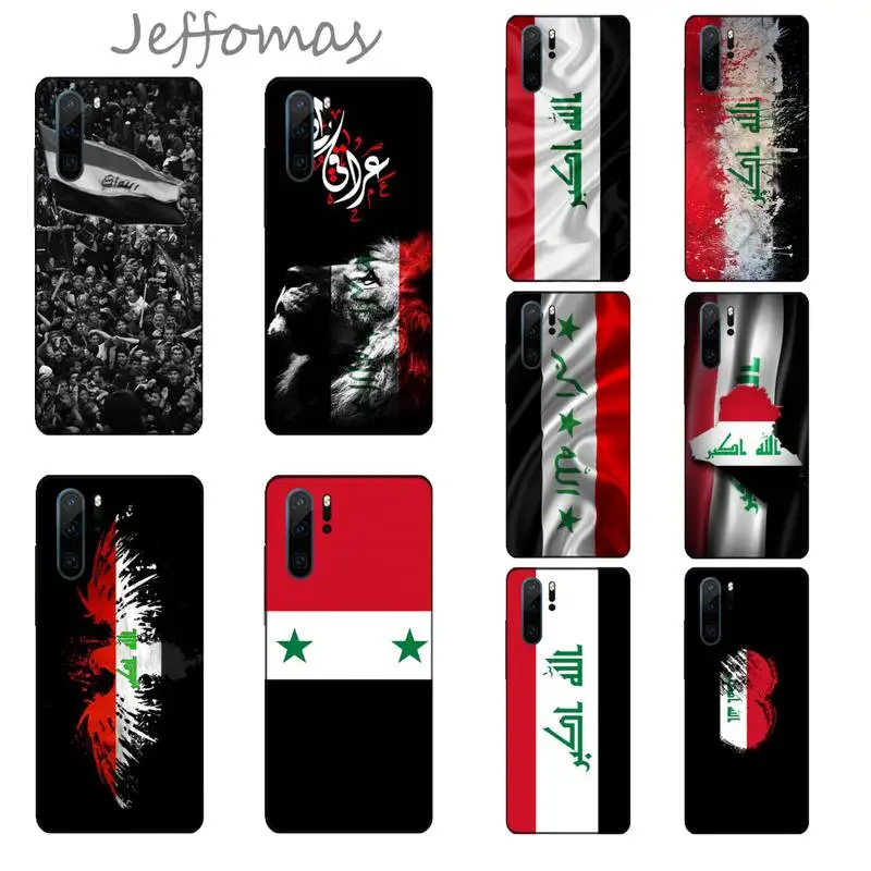 

Iraq Flag pattern Phone Case For Huawei Y5 Y6 II Y7 Y9 PRIME 2018 2019 NOVA3E P20 PRO P10 Honor 10